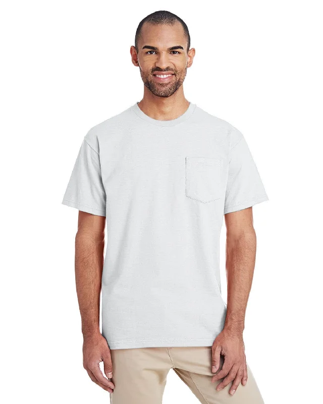 moss stretch t-shirts -Gildan Hammer T-Shirt with Pocket | White