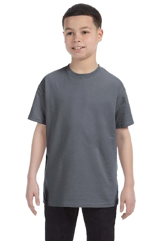 crisp burst t-shirts -Gildan Youth Short Sleeve Crewneck T-Shirt - Charcoal Grey