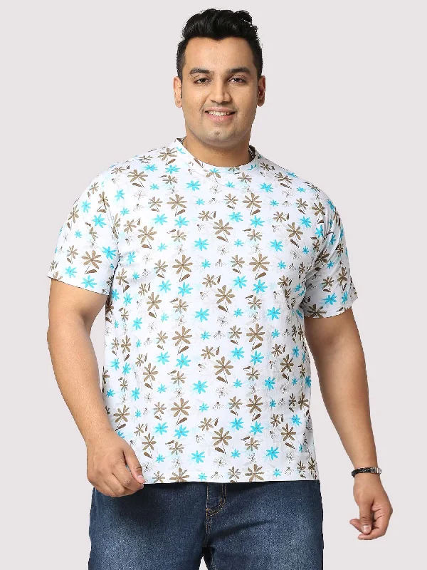 flare edge t-shirts -Guniaa 'Buddy' Digital Printed Half-Sleeves T-Shirt