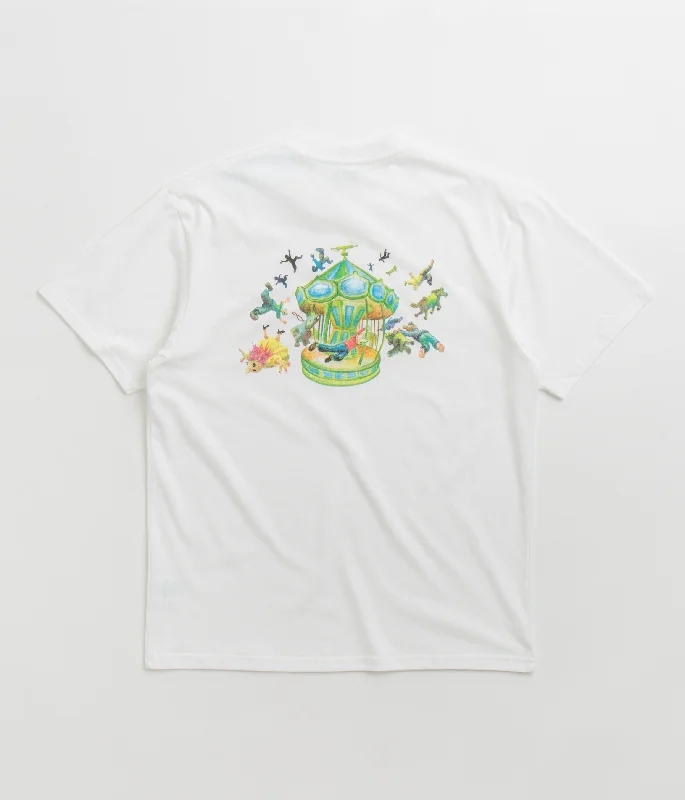 celery ripple t-shirts -Lurpiv Carousel T-Shirt - White