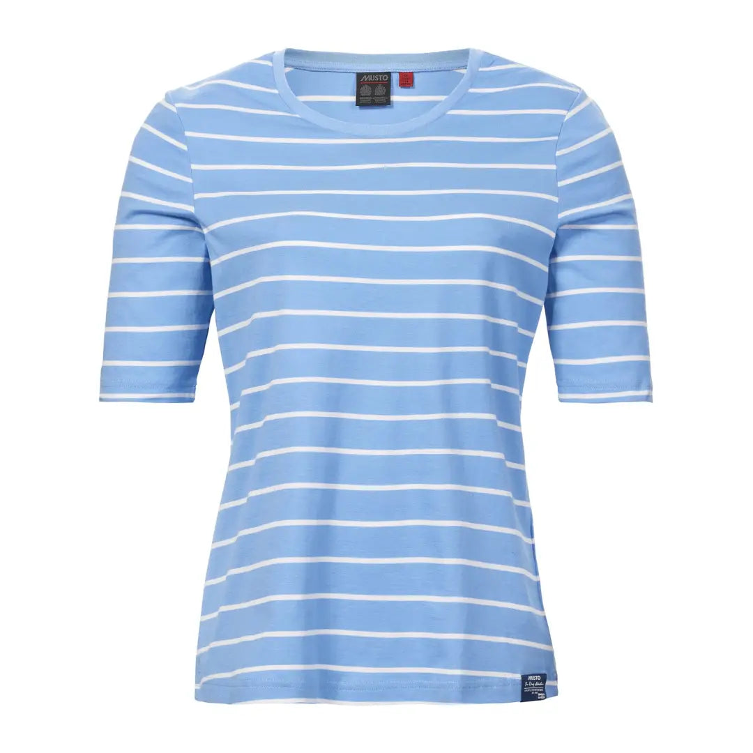 bronze trim t-shirts -Musto Womens Marina Stripe Short Sleeve T-Shirt