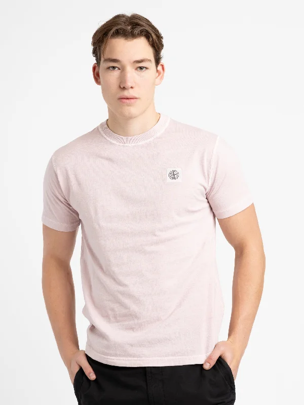 camel stretch t-shirts -Muted Pink Cotton T-Shirt