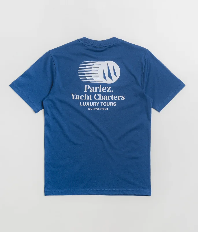 plus cozy t-shirts -Parlez Charter T-Shirt - Sail Blue