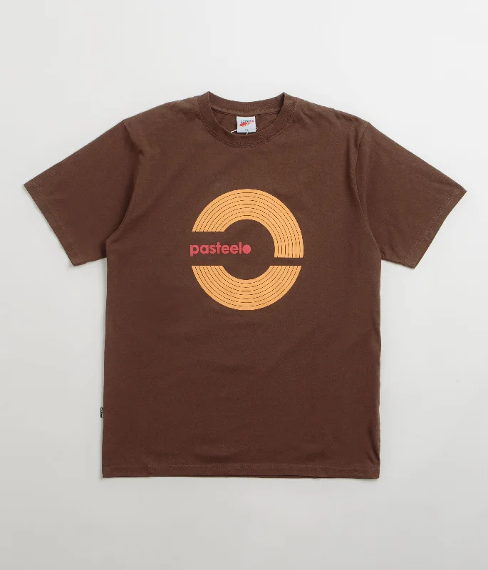 everyday value t-shirts -Pasteelo Grooves T-Shirt - Coffee