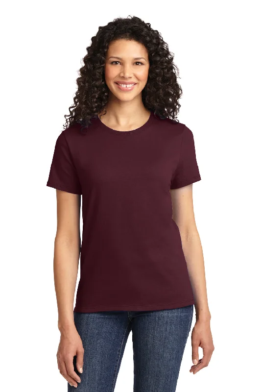 vivid flash t-shirts -Port & Company Womens Essential Short Sleeve Crewneck T-Shirt - Athletic Maroon