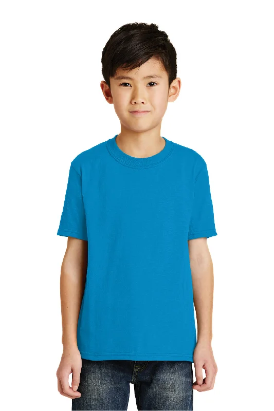 mint burst t-shirts -Port & Company Youth Core Short Sleeve Crewneck T-Shirt - Sapphire Blue