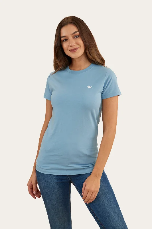 chalk stretch t-shirts -Reeves Womens Classic Fit T-Shirt - Dusk