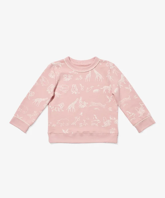 fluid stretch t-shirts -Remy Sweatshirt, Rose Animal Parade