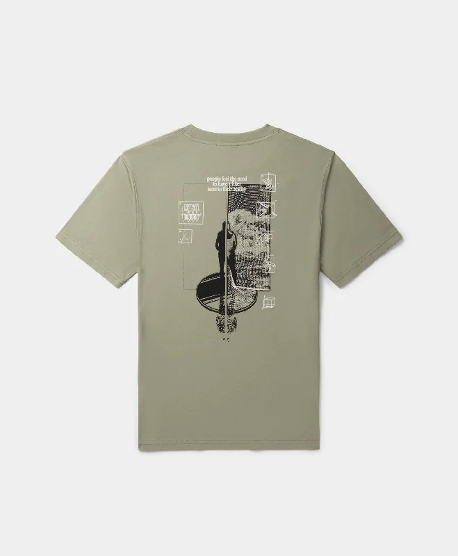 petite fade t-shirts -Shadow Green Mirror T-Shirt