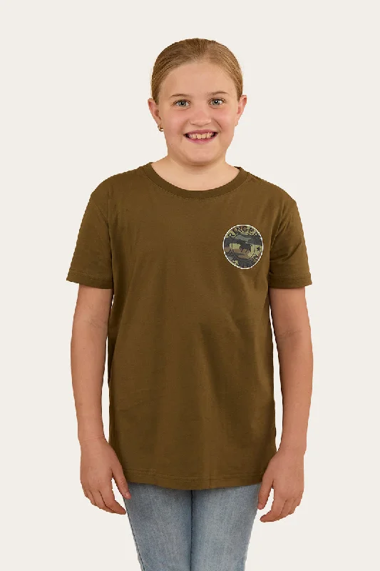 dusk trim t-shirts -Signature Bull Kids Classic Fit T-Shirt - Military Green/Camo