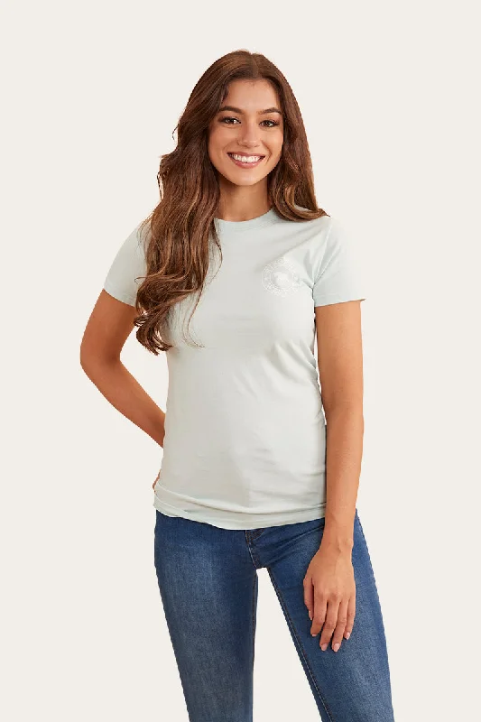 umber stretch t-shirts -Signature Bull Womens Classic Fit T-Shirt - Skylight