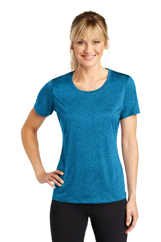 petite active t-shirts -Sport-Tek Ladies Heather Contender™ Scoop Neck Tee. LST360