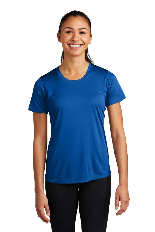 ruched sleeve t-shirts -Sport-Tek Womens Competitor Moisture Wicking Short Sleeve Crewneck T-Shirt - Royal Blue