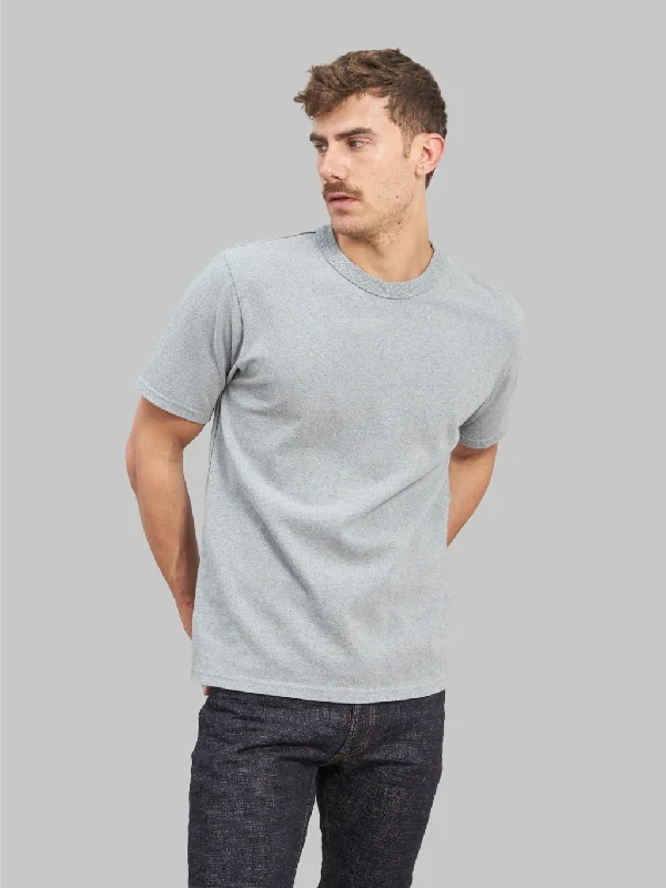 taupe subtle t-shirts -UES Recycled Denim Short Sleeve T-Shirt Sax Blue