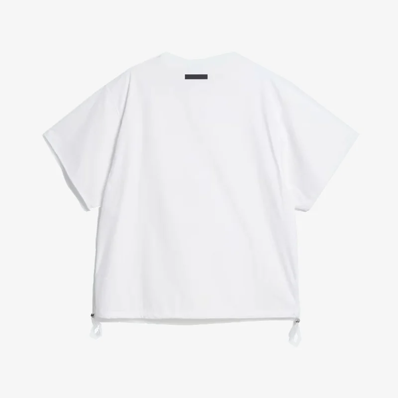 flap burst t-shirts -Adidas Originals | WALES BONNER POPLIN PULLOVER TOP  { WHITE