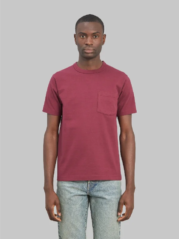 rebel worn t-shirts -Whitesville Heavyweight Pocket T-Shirt Wine