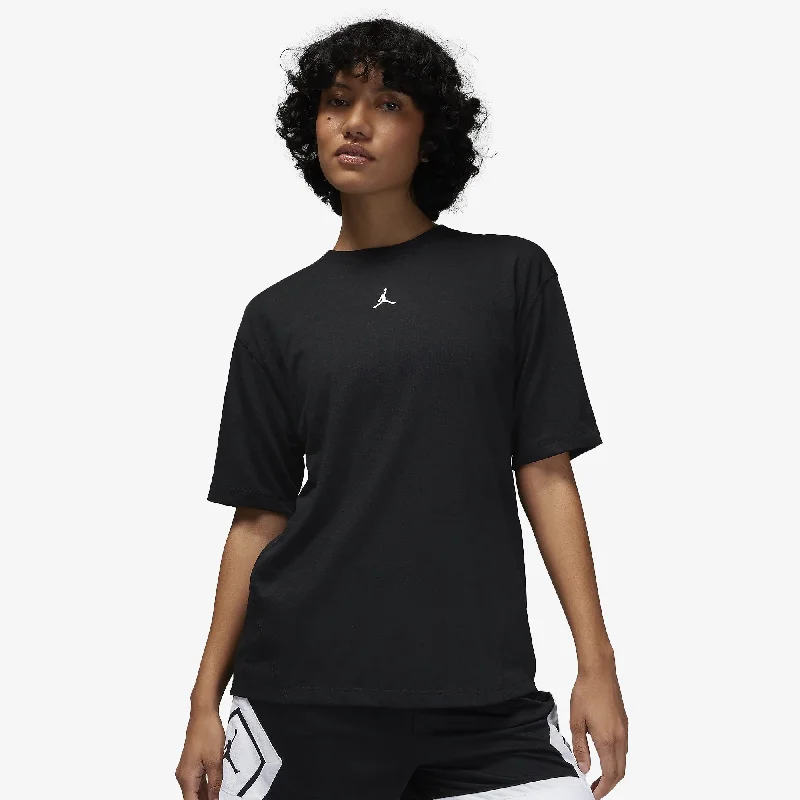 violet glow t-shirts -Jordan | WMN'S SPORT DIAMOND SHORT-SLEEVE TOP  { BLACK