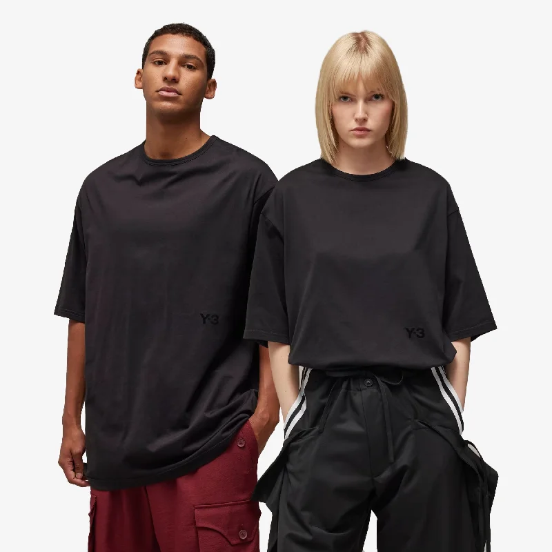 duo pop t-shirts -Y-3 | BOXY SHORT SLEEVE T-SHIRT { BLACK