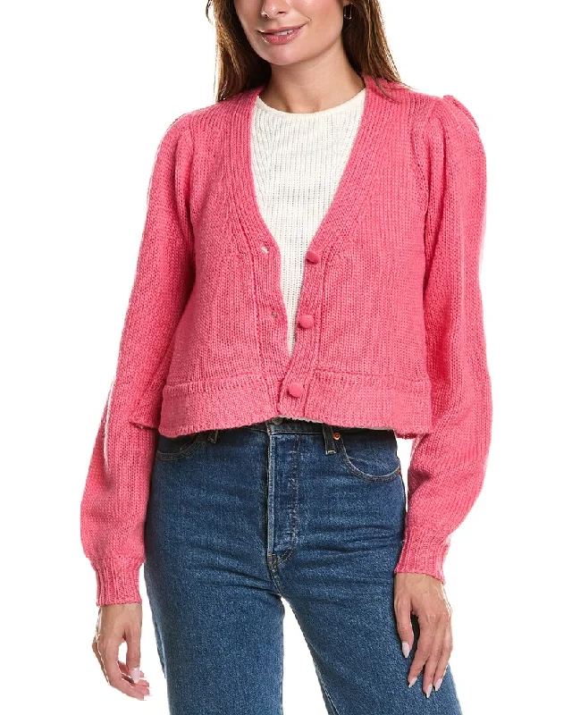 cardigan teens cosmic sage -Saltwater Luxe Wool-Blend Cardigan