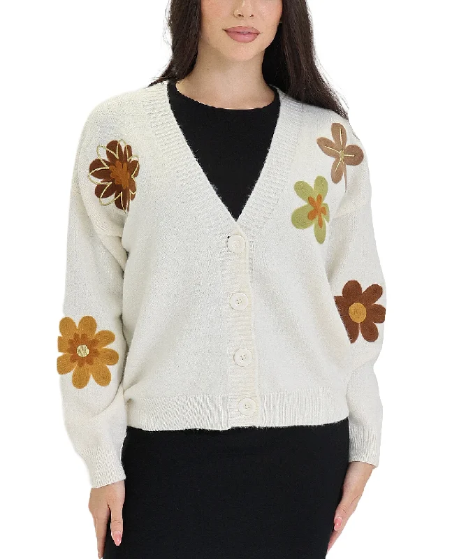 silk-ramie cardigan luxe -Daisy Cardigan Sweater