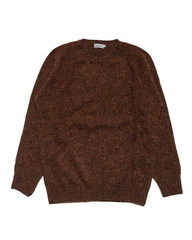 long pullover sweater festival chic -Lost & Found Shaggy Sweater Coffee