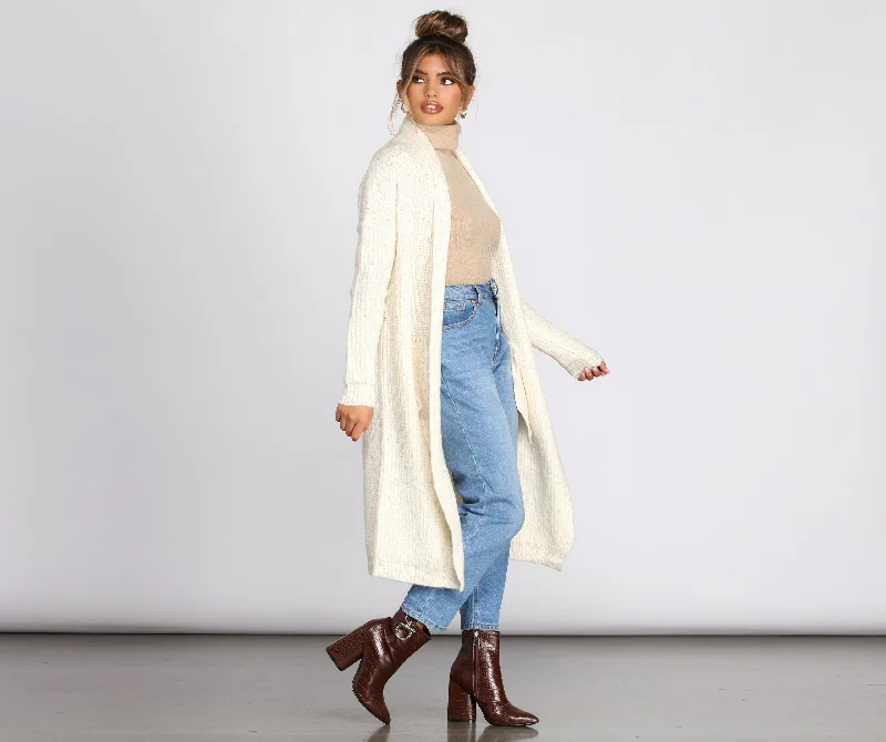 pumice cardigan neutral shine -Major Cozy Vibes Long Cardigan