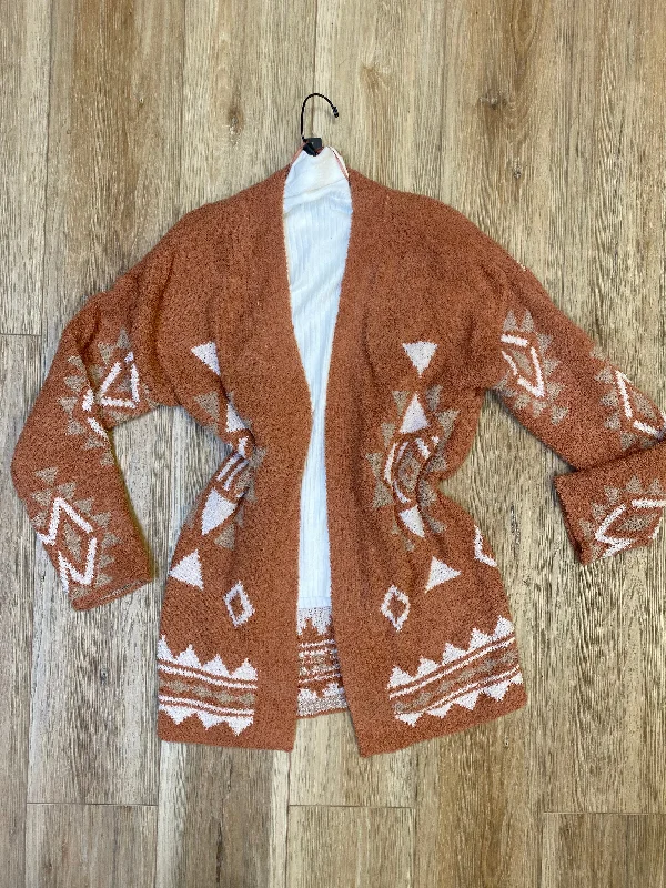 cardigan with agate studs -Printed Cardigan