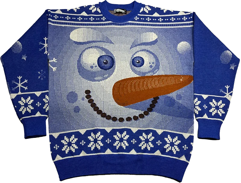 cumin pullover sweater warm spice -Snowman Knitted Christmas Sweater