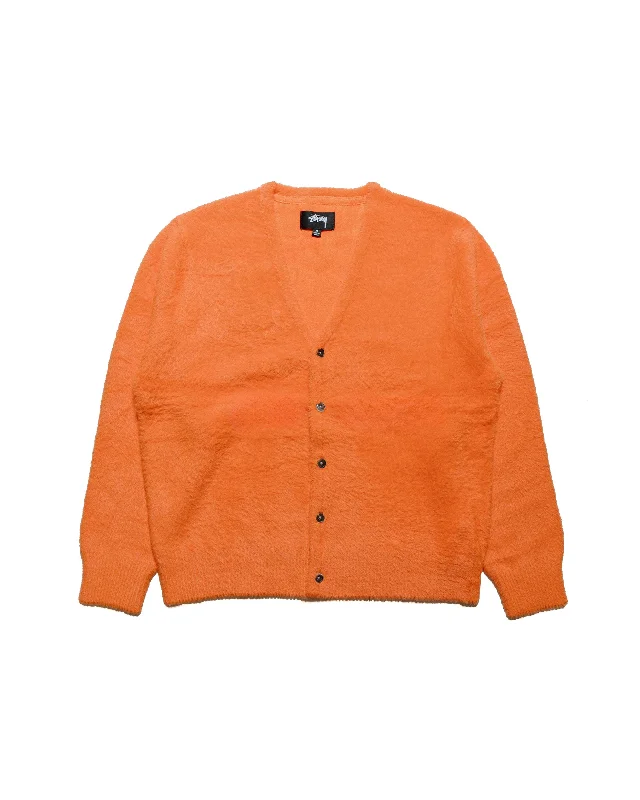 cardigan women misty sage -Stüssy Shaggy Cardigan Red Orange