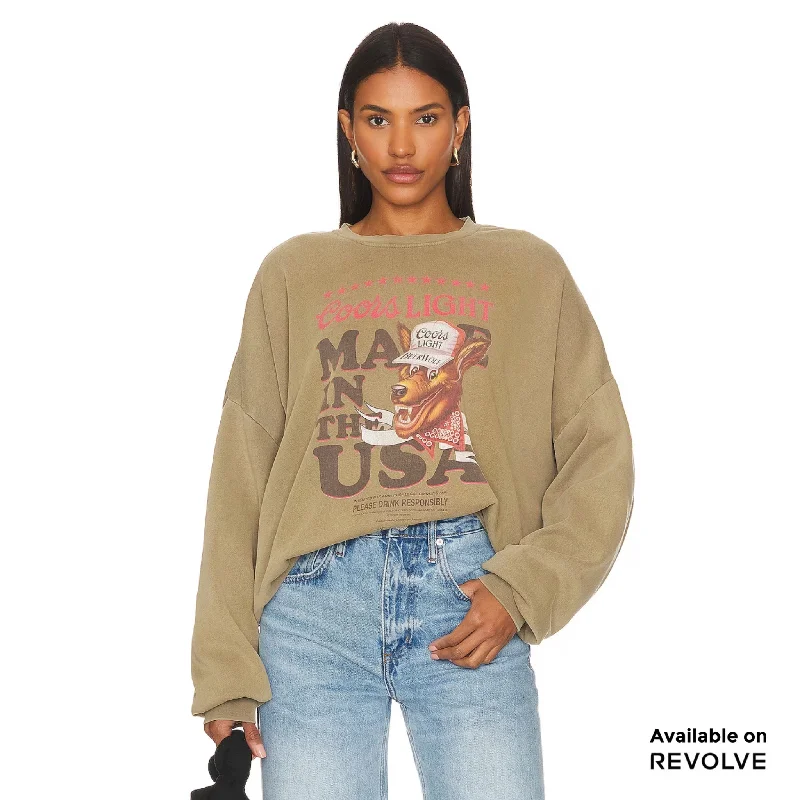 pullover sweater teens cosmic sage -Beer Wolf Usa - Jump Jumper - Camel Gold