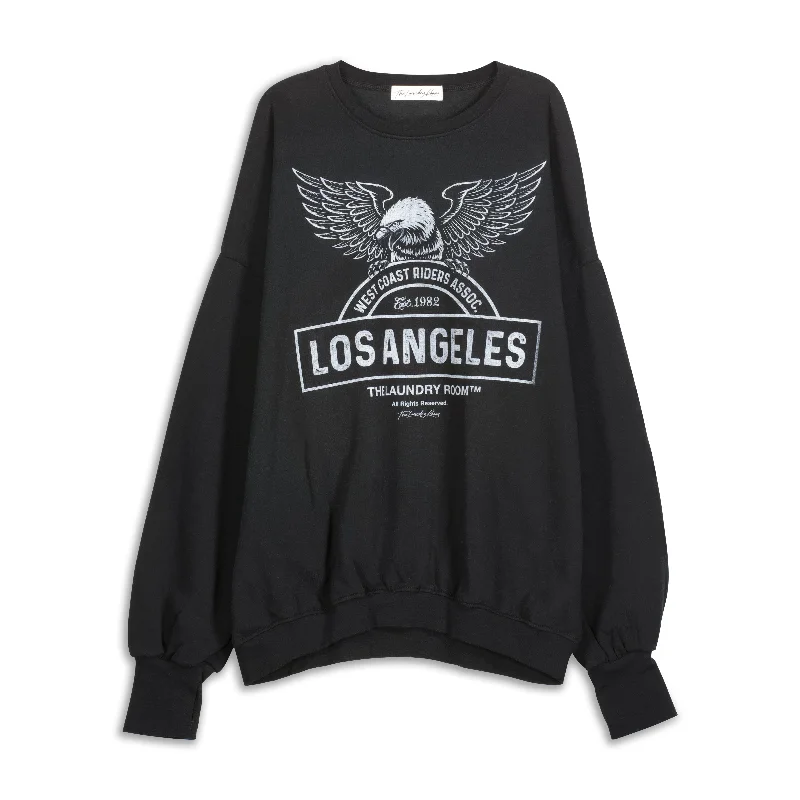 cropped pullover sweater trek vibe -West Coast Riders - Jump Jumper - Black