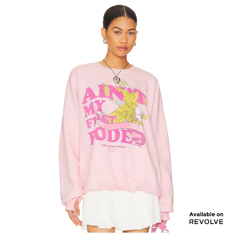 cropped pullover sweater adventure layer -Rodeo Queen - Jump Jumper - Blush Pink