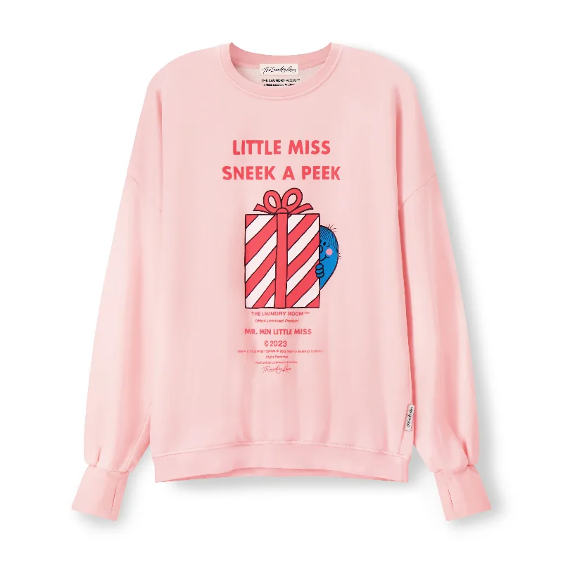 pullover sweater teens cosmic dune -Little Miss Sneek A Peek - Jump Jumper - Blush Pink