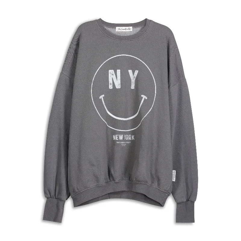 pullover sweater men nomad splice -La Smiley - Jump Jumper - Gravity Grey