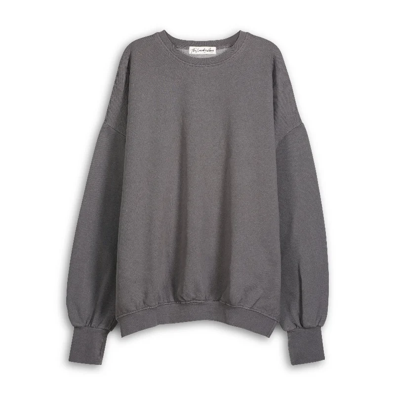 jute-silk pullover sweater rustic -Essentials - Jump Jumper - Gravity Grey