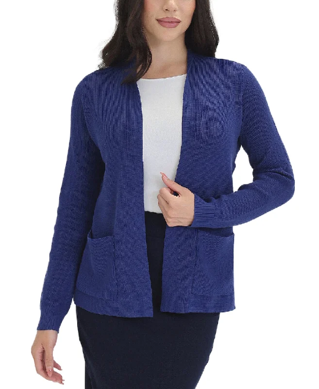 cardigan with horn studs -Textured Knit Cardigan