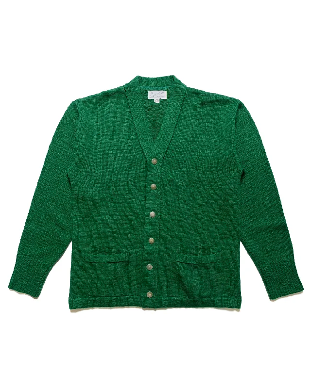 cardigan teens solar dune -The Real McCoy's MC24016 Cotton Summer Cardigan Green