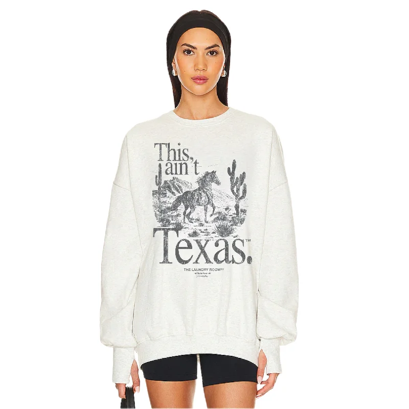 pullover sweater kids starry canyon -This Ain'T Texas Stallion - Jump Jumper - Pebble Heather