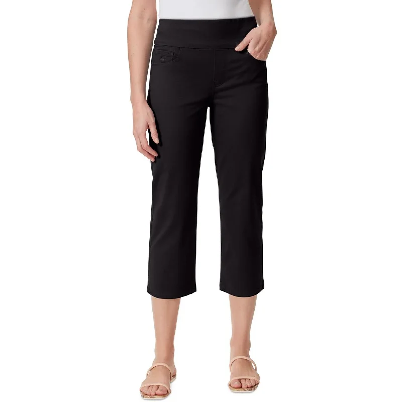 everyday soft pants -Amanda Womens High Rise Crop Capri Jeans