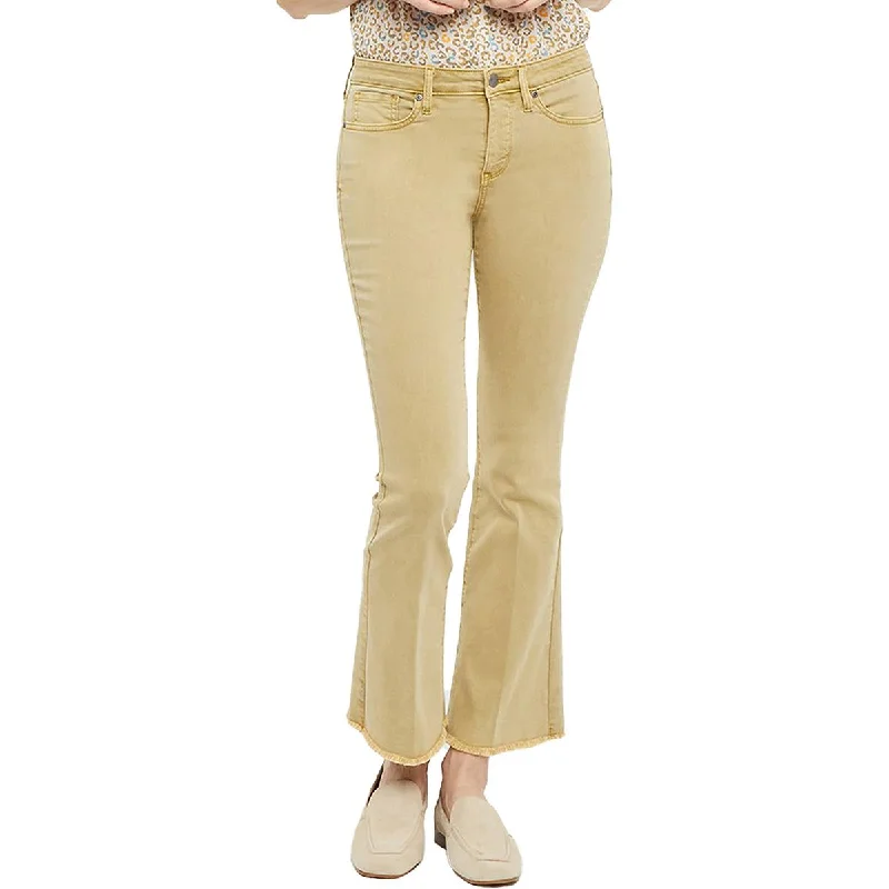 wide check pants -Ava Womens High Rise Ankle Flare Jeans