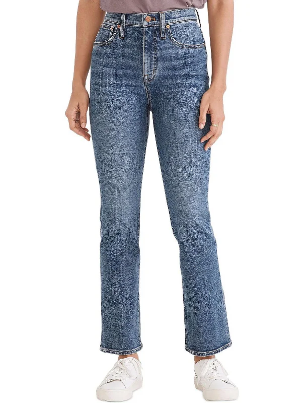 vivid flash pants -Cali Womens High Rise Cropped Bootcut Jeans