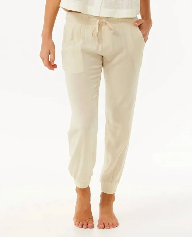 camel flash pants -Classic Surf Pants In Natural