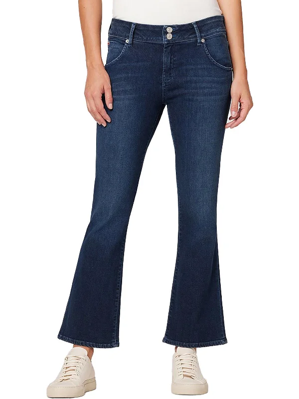 seed pop pants -Collin Womens Mid-Rise Cropped Bootcut Jeans