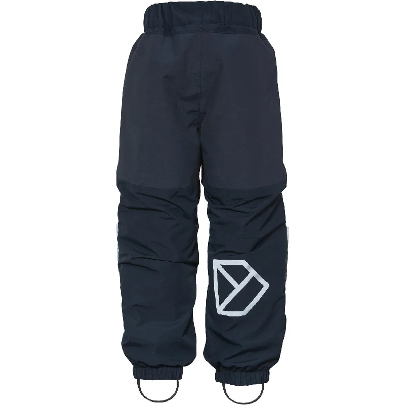 sleek glow pants -Didriksons Navy Narvi Kids Pants 2