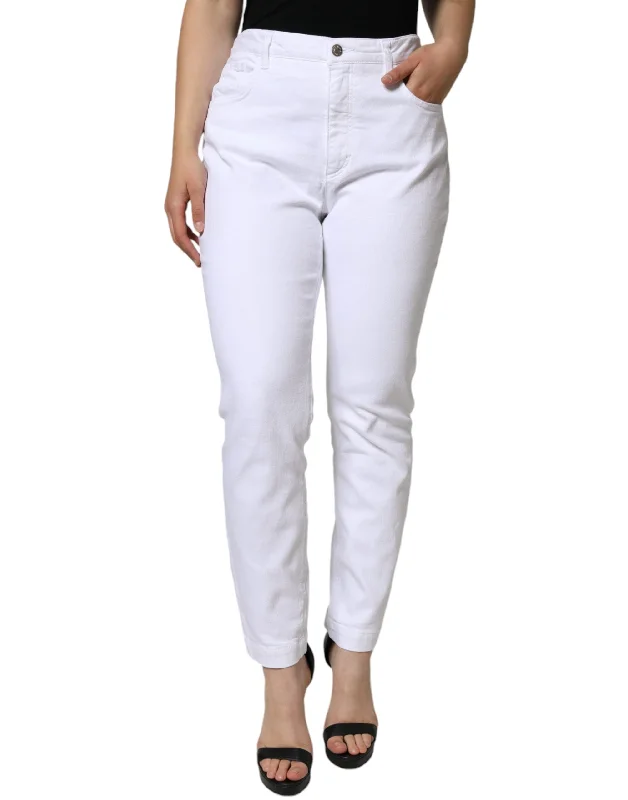 brick slim pants -Dolce & Gabbana  Cotton Stretch AUDREY Skinny Women's Jeans