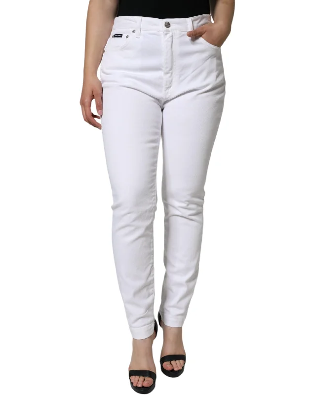 angle glow pants -Dolce & Gabbana  Cotton Stretch AUDREY Skinny Women's Jeans