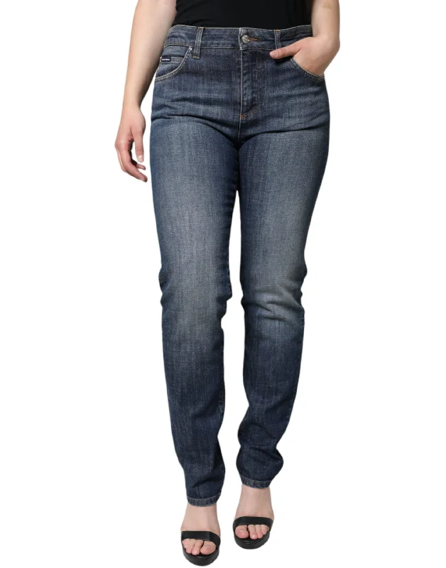 denim flex pants -Dolce & Gabbana   Cotton Stretch Skinny  Women's Jeans