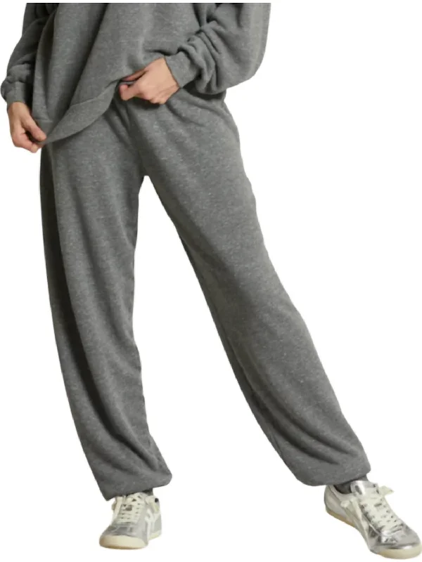 sport pop pants -Dre Fleece Jogger Pants In Heather Grey