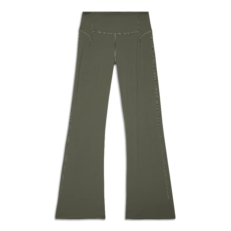 club soft pants -Groove High-Rise Split-Hem Flared Pant - Resale