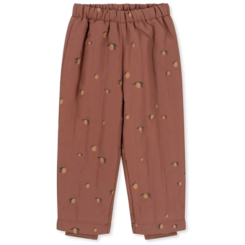 bold flash pants -Konges Sløjd Stormy Termo Pants Brown Lemon